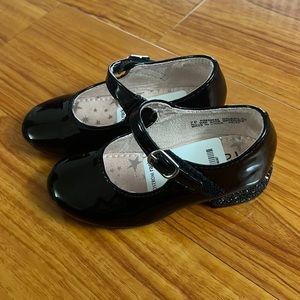 Patent leather glitter heel holiday shoes toddler 7
